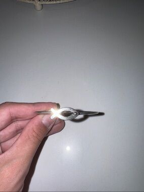 James Avery Silver Cross Fish Motif Bracelet